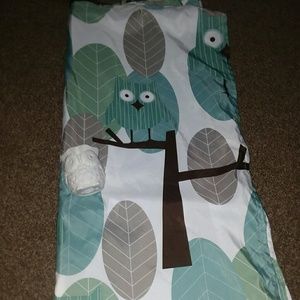 Owl shower curtain and warmer